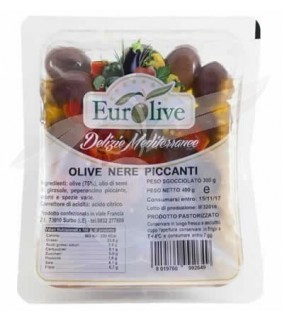 Olive nere piccanti 400g